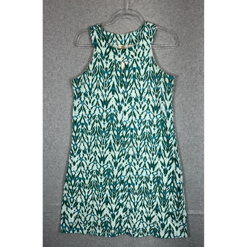 Papillion Dress Womens Medium Sleeveless Keyhole Boho Print Summer Casual Flowy